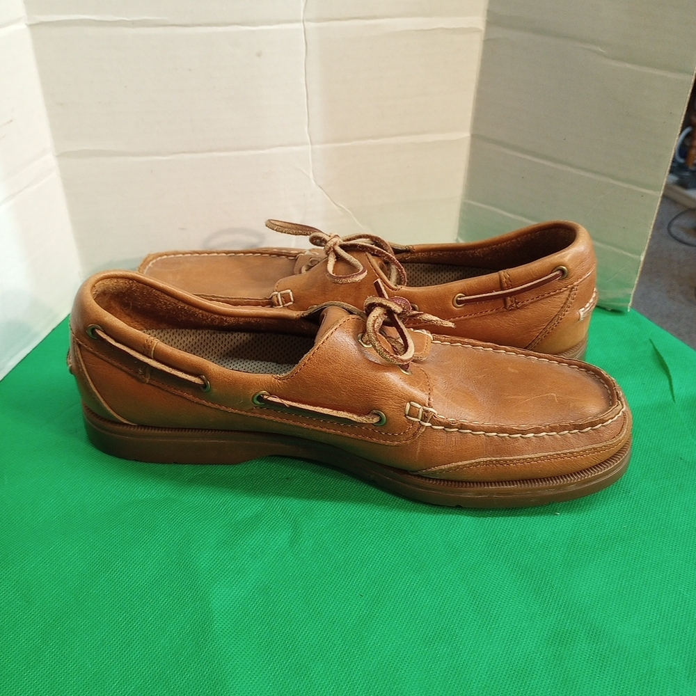Rockport Men's Brown Leather Boat Shoes Size 10M - Picture 6 of 8